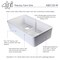 Alfi Brand 32" Short Wall Dbl Bowl Lip Apron Fireclay Farmhouse Kitchen Sink, WHT AB5123-W - alternate 10